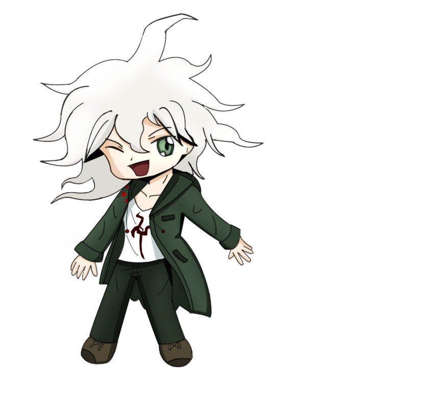 komaeda nagito (danganronpa and 1 more) drawn by june183