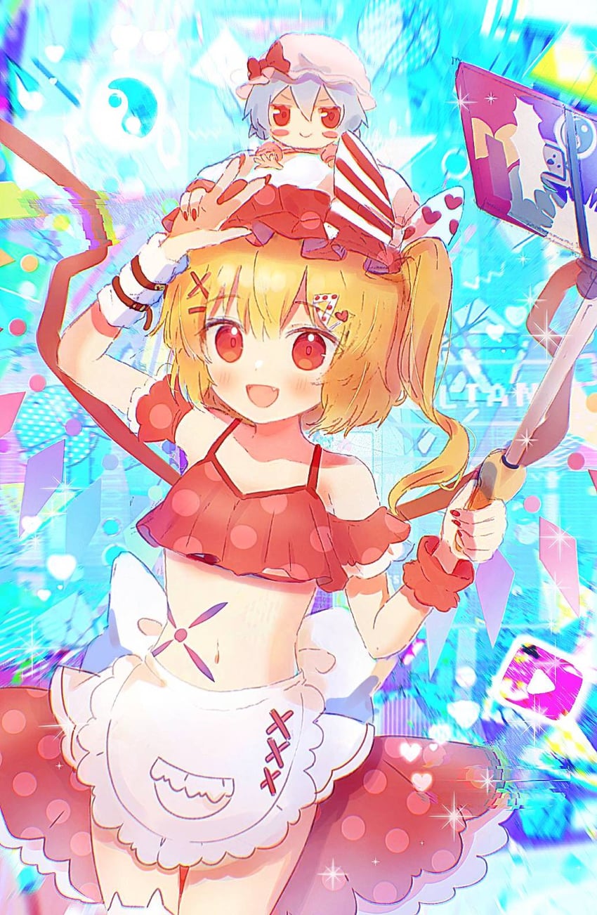 remilia scarlet and flandre scarlet (touhou and 1 more) drawn by nene_man