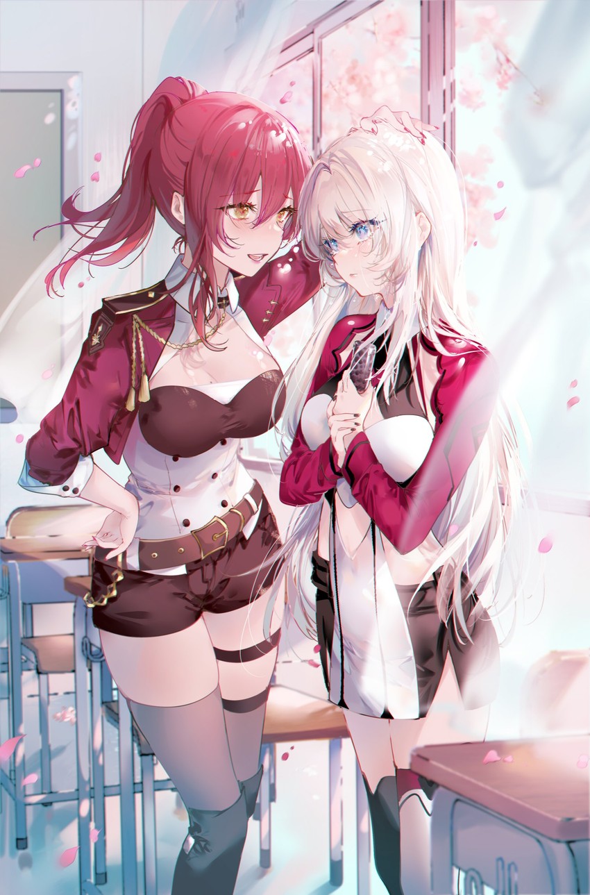 kiana kaslana and murata himeko (honkai and 1 more) drawn by kinokohime