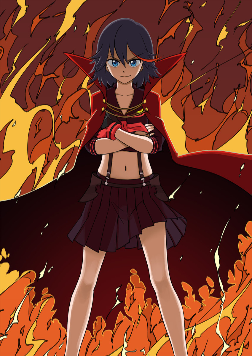 matoi ryuuko and senketsu (kill la kill and 1 more) drawn by pas_(paxiti)