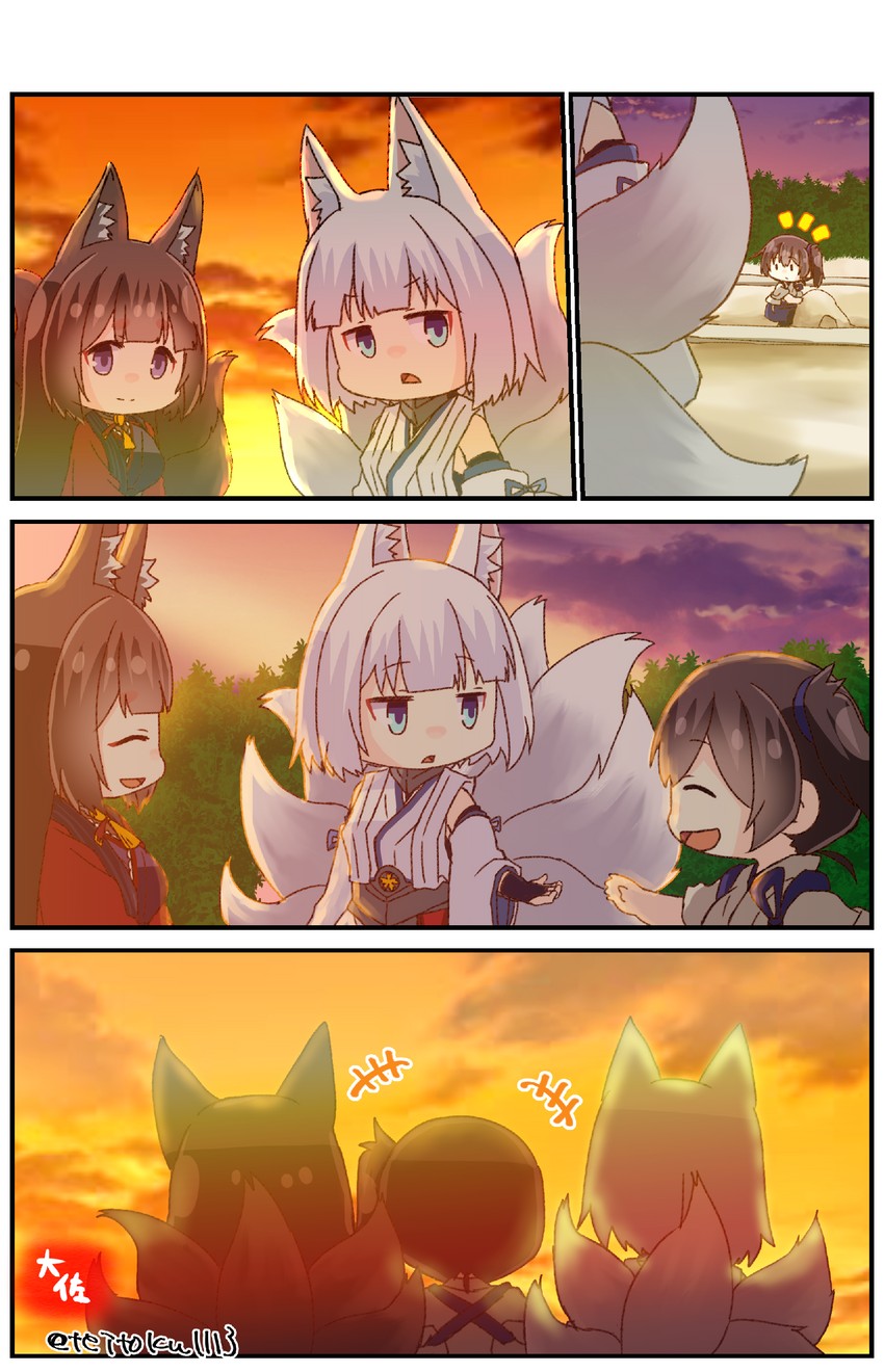 kaga and amagi (kantai collection and 1 more) drawn by taisa_(kari)