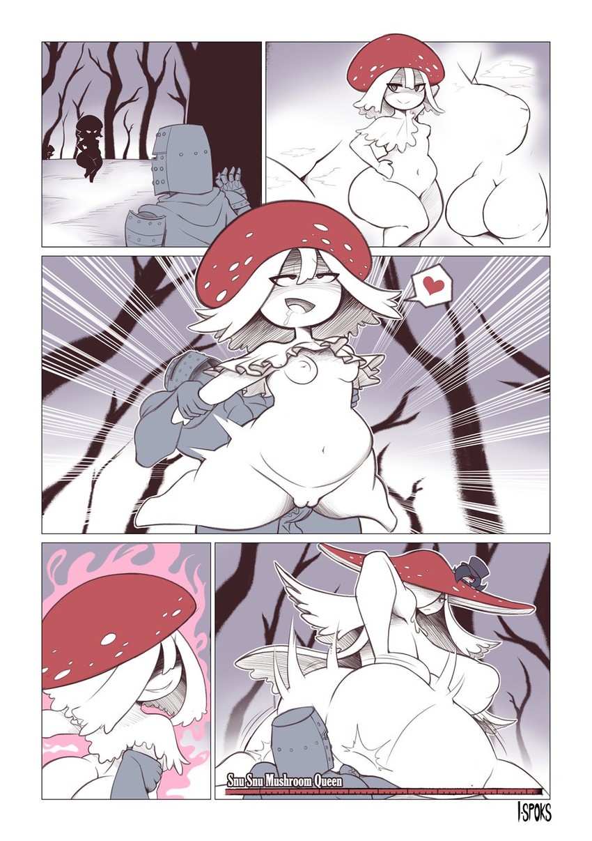 mushroom parent (dark souls and 1 more) drawn by ilustretsspoks