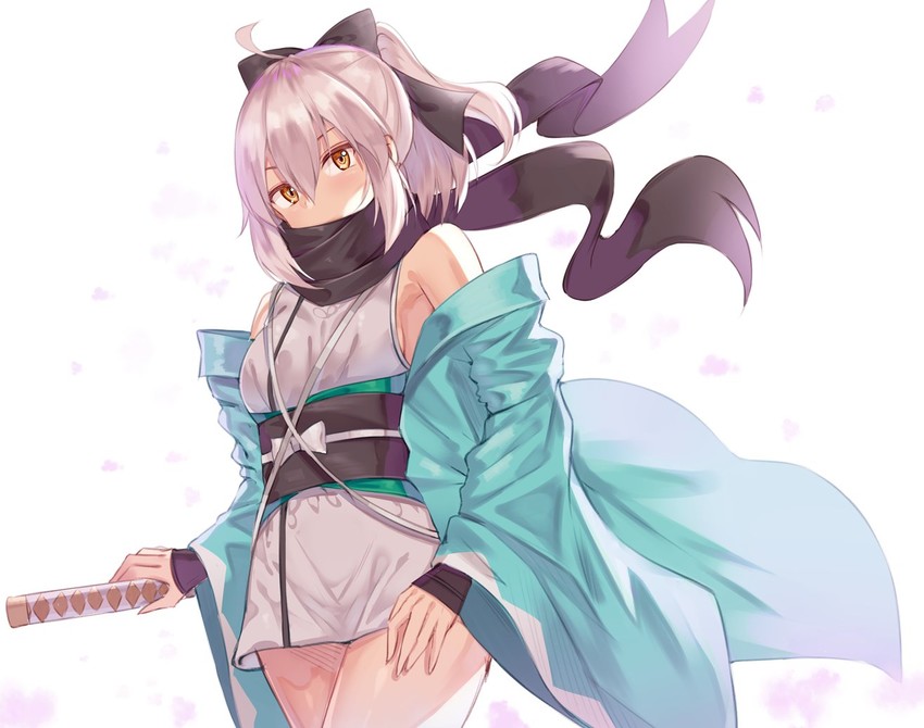 okita souji (fate and 1 more) drawn by kanikou