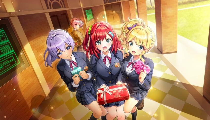 sakimiya iruka, izumi kiri, urami kana, and souma hayate (dolphin wave) drawn by ootomo_takuji