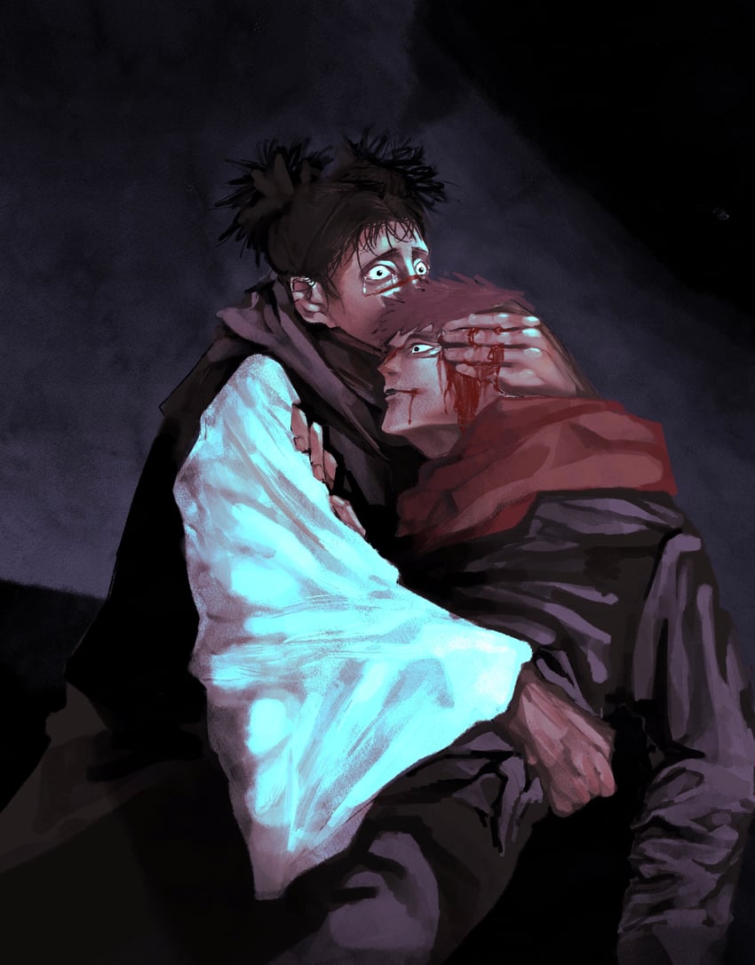 itadori yuuji and choso (jujutsu kaisen and 1 more) drawn by tcoion