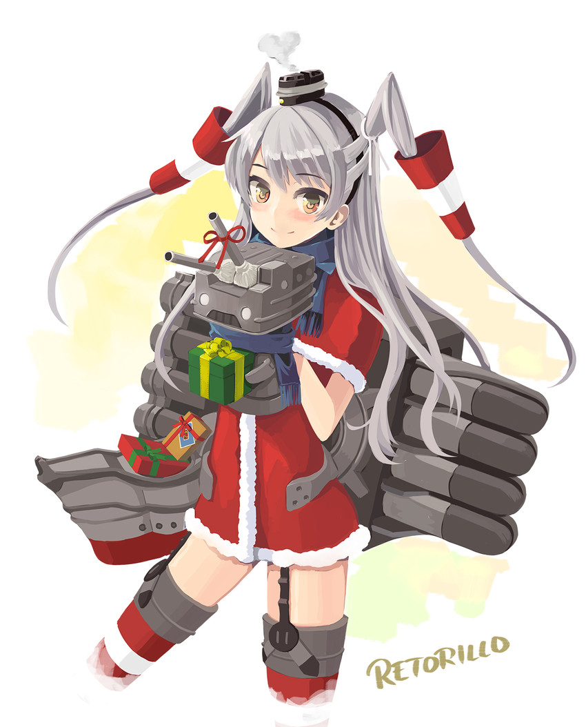 amatsukaze and rensouhou-kun (kantai collection) drawn by retorillo