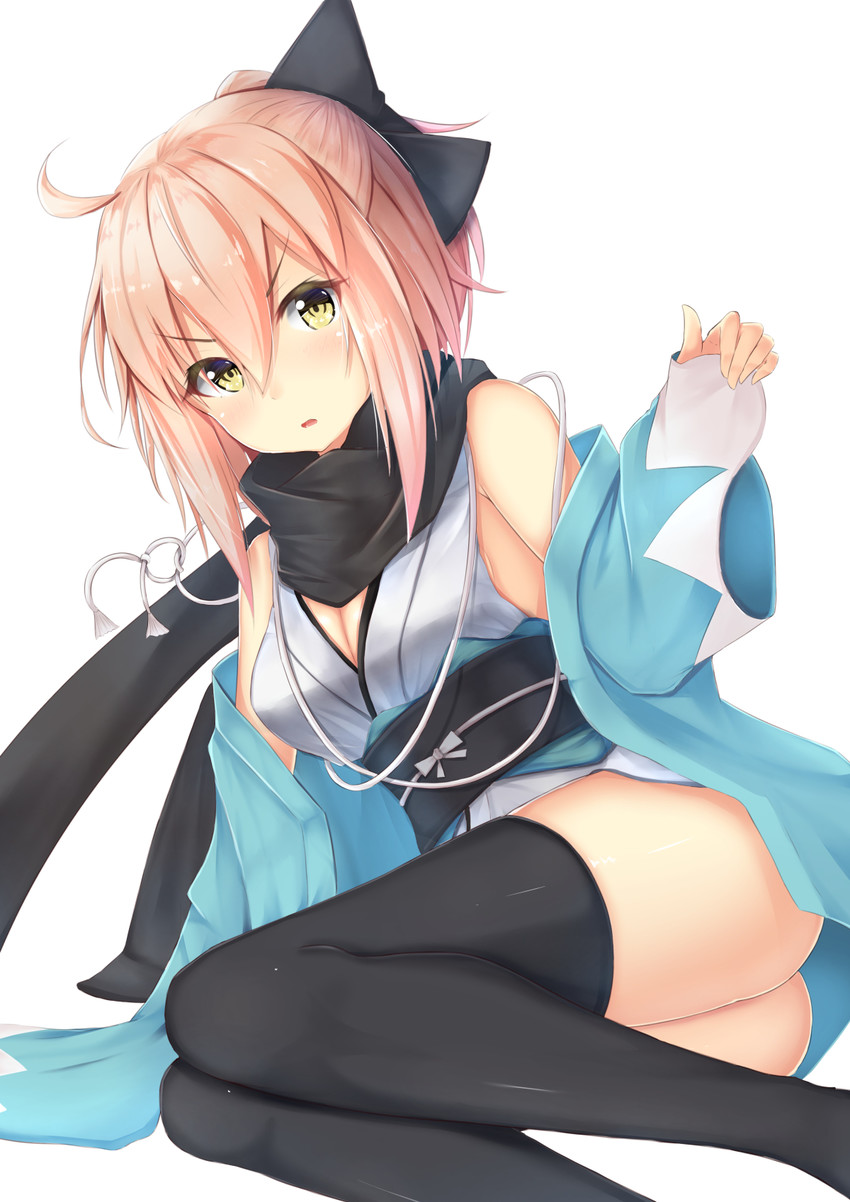 okita souji (fate and 1 more) drawn by kazuha_(saku_kn)