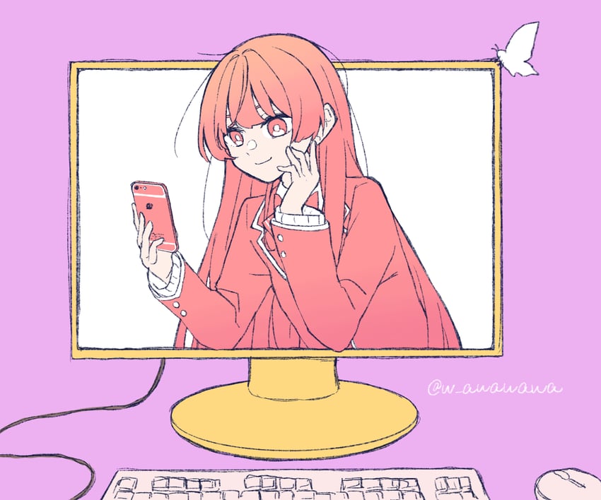 tsukino mito (nijisanji and 1 more) drawn by waka_(978-4)