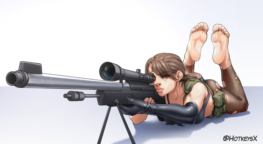 quiet (metal gear and 1 more) drawn by hotkeysx