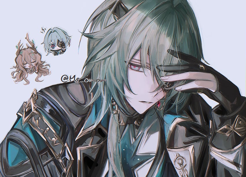 anaxa and calypso (honkai and 1 more) drawn by mg_omom