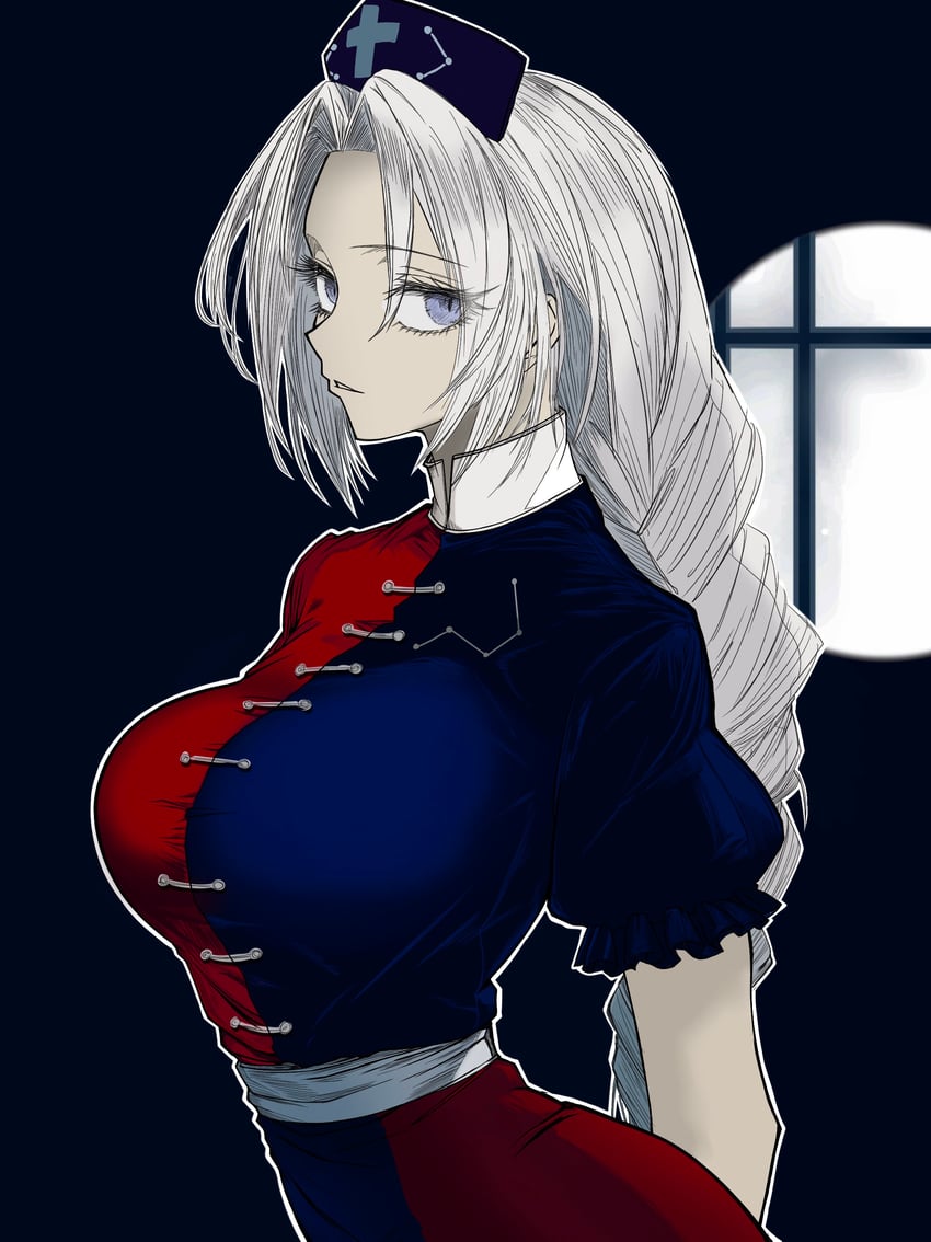 yagokoro eirin (touhou) drawn by ryoan_(voyagehermitage)