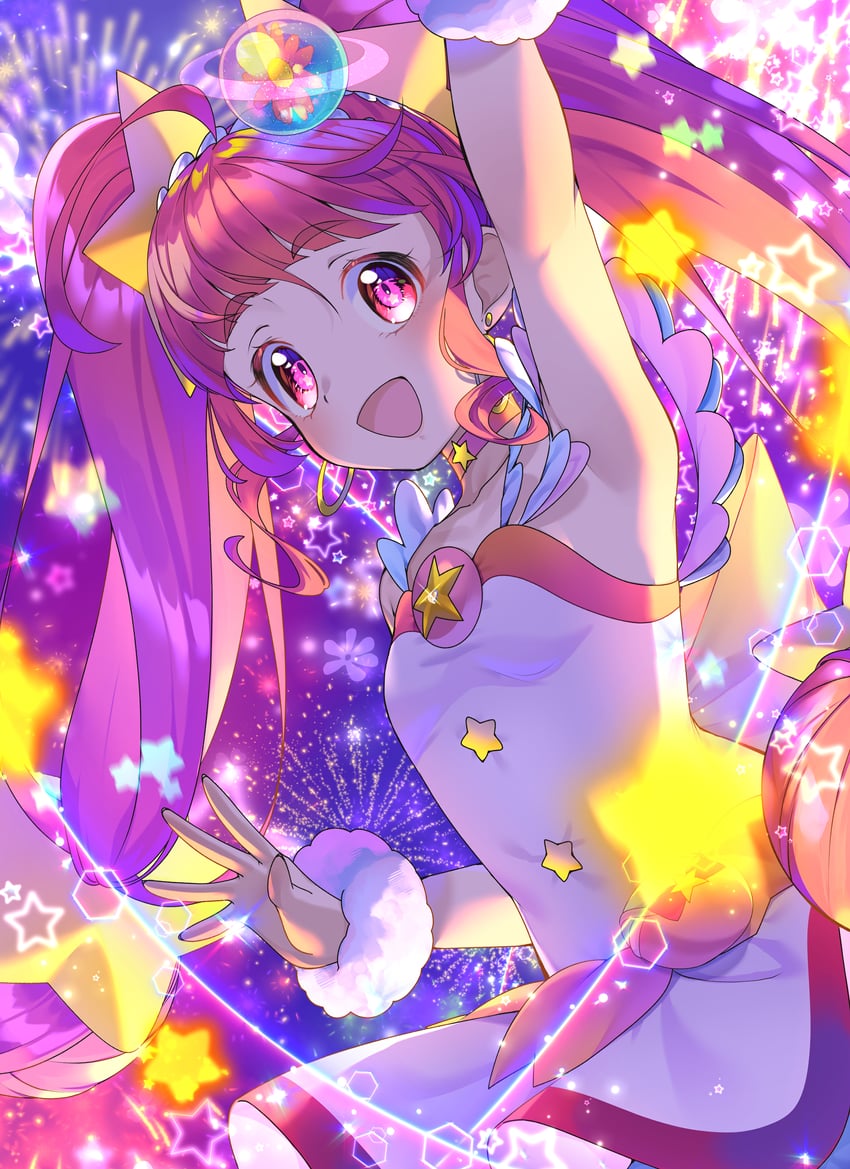 hoshina hikaru and cure star (precure and 1 more) drawn by yupiteru