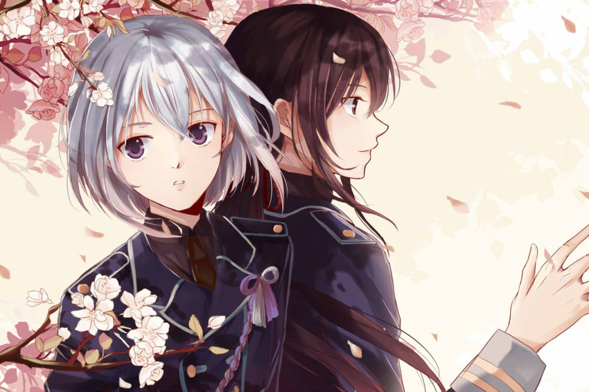 namazuo toushirou and honebami toushirou (touken ranbu) drawn by fengchuilizili