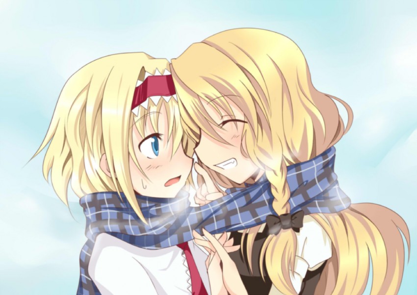 kirisame marisa and alice margatroid (touhou) drawn by chata_maru_(irori_sabou)