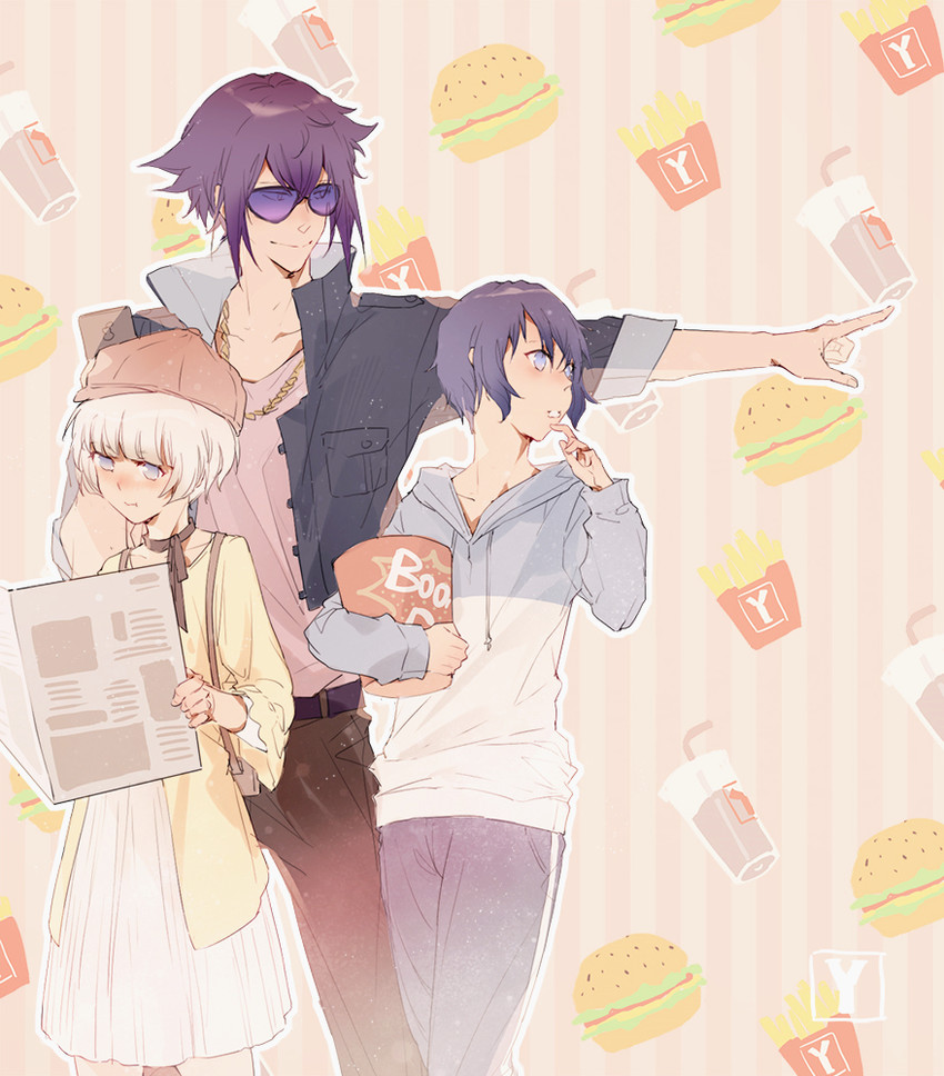 meteora osterreich, mirokuji yuuya, and kanoya rui (re:creators) drawn by 18_(backstreetno18)