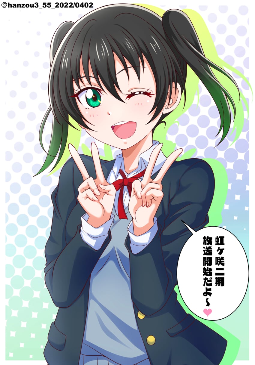 takasaki yu (love live! and 1 more) drawn by hanzou