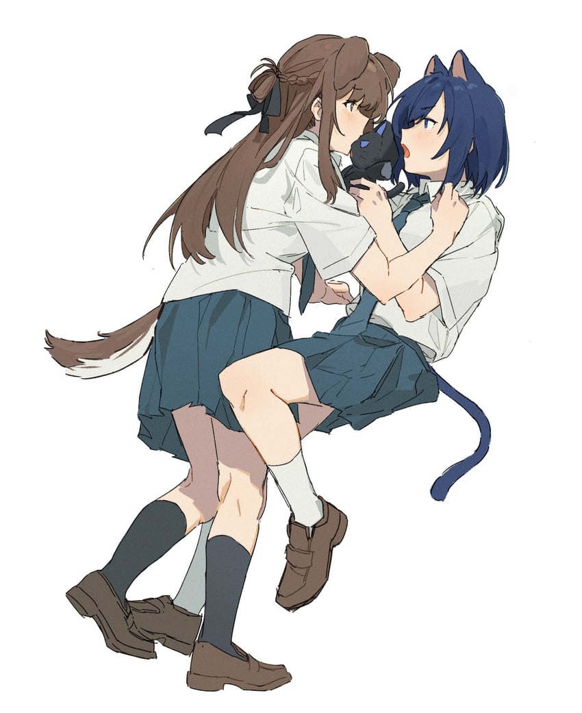 miyagi shiori and sendai hazuki (shuuniichido classmate wo kau hanashi) drawn by uzr_akira