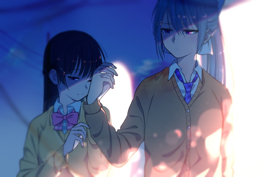 tsukino mito and higuchi kaede (nijisanji) drawn by sakuraki_riichi
