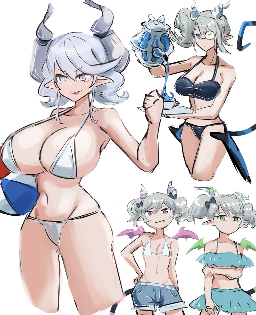 lovely labrynth of the silver castle, arianna the labrynth servant, arianne the labrynth servant, and arias the labrynth butler (yu-gi-oh!) drawn by hatano_kiyoshi
