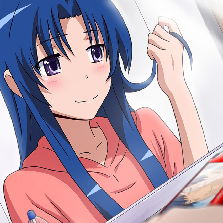 kawashima ami and takasu ryuuji (toradora!) drawn by wingheart