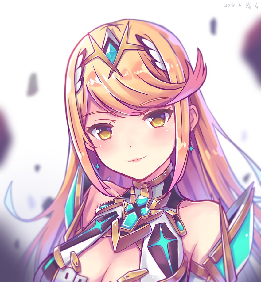 mythra (xenoblade chronicles and 1 more) drawn by zhandou_greymon
