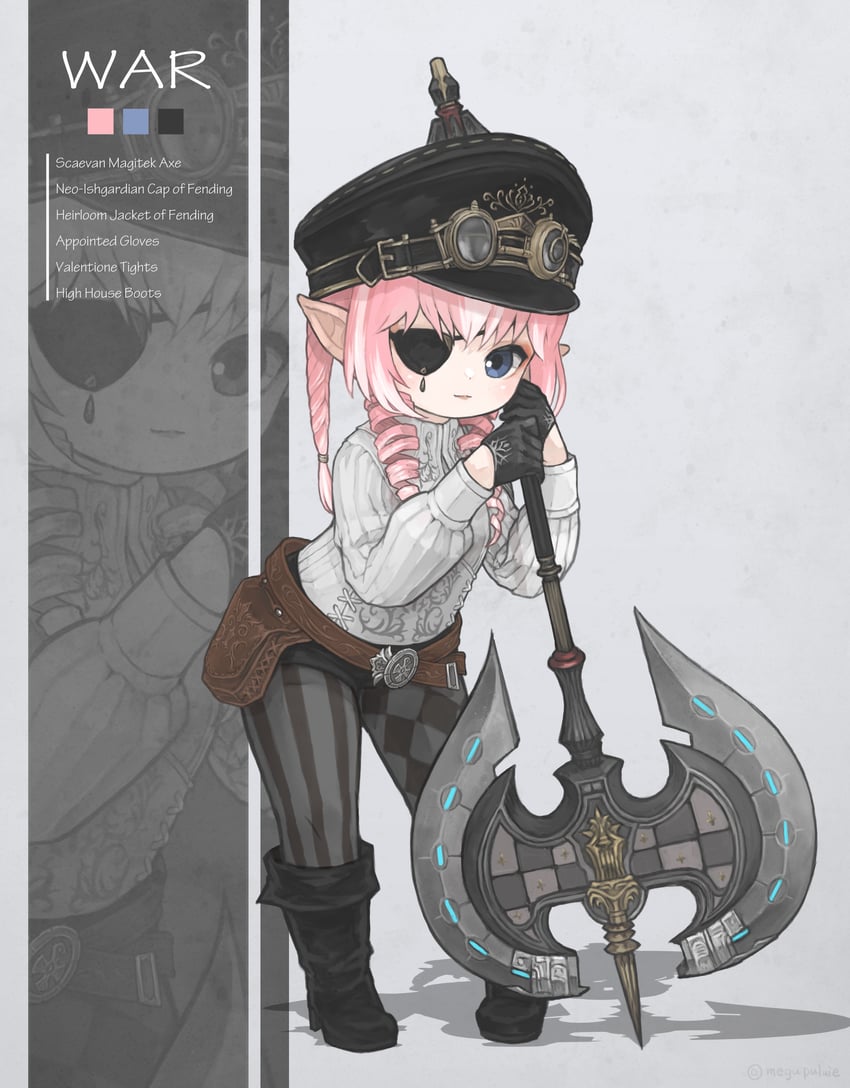 warrior of light and warrior (final fantasy and 1 more) drawn by puluie