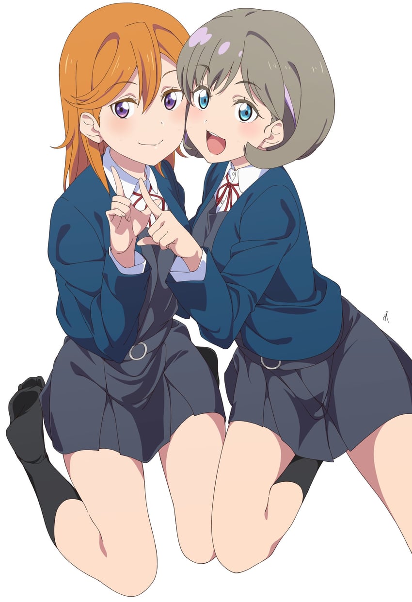 shibuya kanon and tang keke (love live! and 1 more) drawn by nagi_mkrnpn