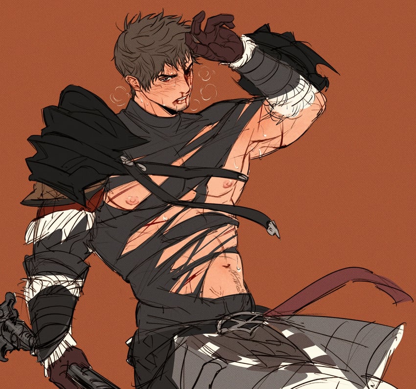 ardbert hylfyst (final fantasy and 1 more) drawn by doong_24