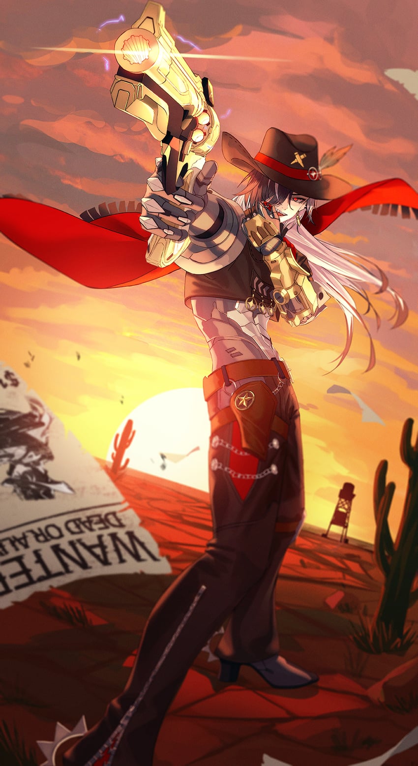 boothill (honkai and 1 more) drawn by setora_q