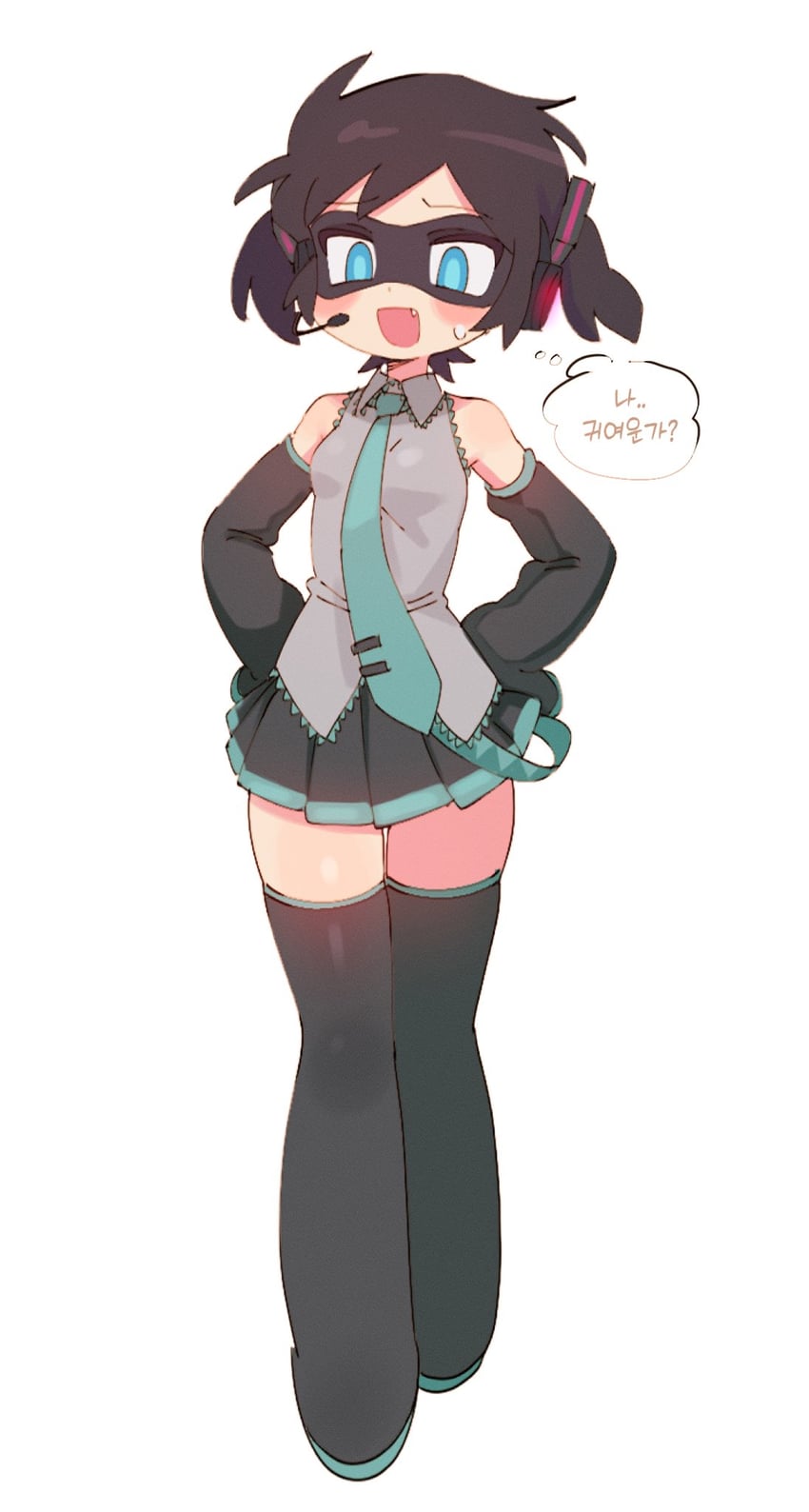 hatsune miku and robin (vocaloid and 2 more) drawn by batrobin_k