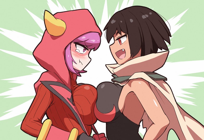 courtney and zinnia (pokemon and 1 more) drawn by kurachi_mizuki