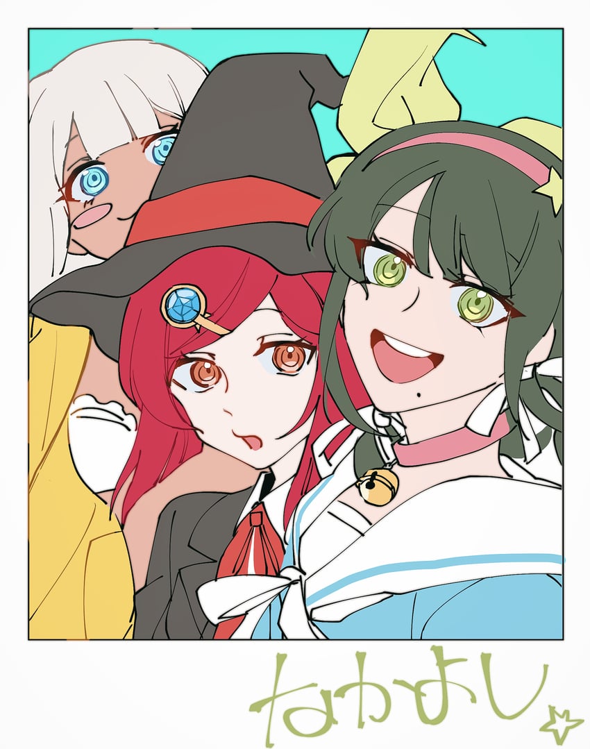 yumeno himiko, yonaga angie, and chabashira tenko (danganronpa and 1 more) drawn by suika_(494799937)