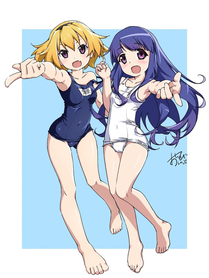 furude rika and houjou satoko (higurashi no naku koro ni) drawn by oshinobi_shinobu
