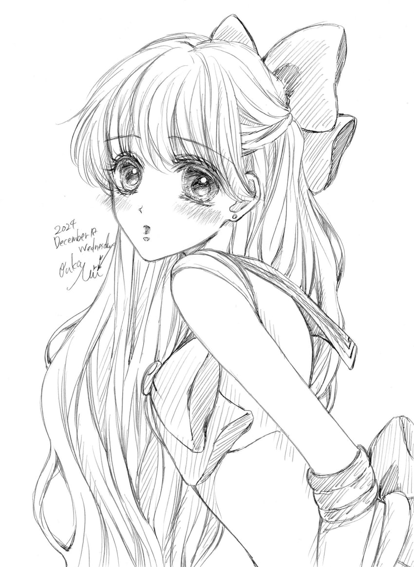 aino minako and sailor venus (bishoujo senshi sailor moon) drawn by mii02011105