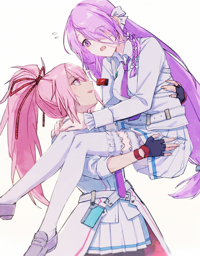 kura satomi and tsukishiro monaka (heaven burns red) drawn by wbon