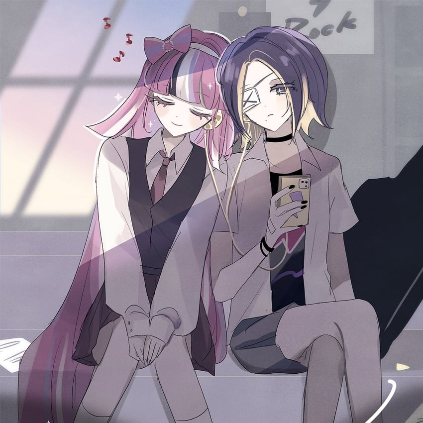 shining glitter cookie and black lemonade cookie (cookie run and 1 more) drawn by mamimumemo