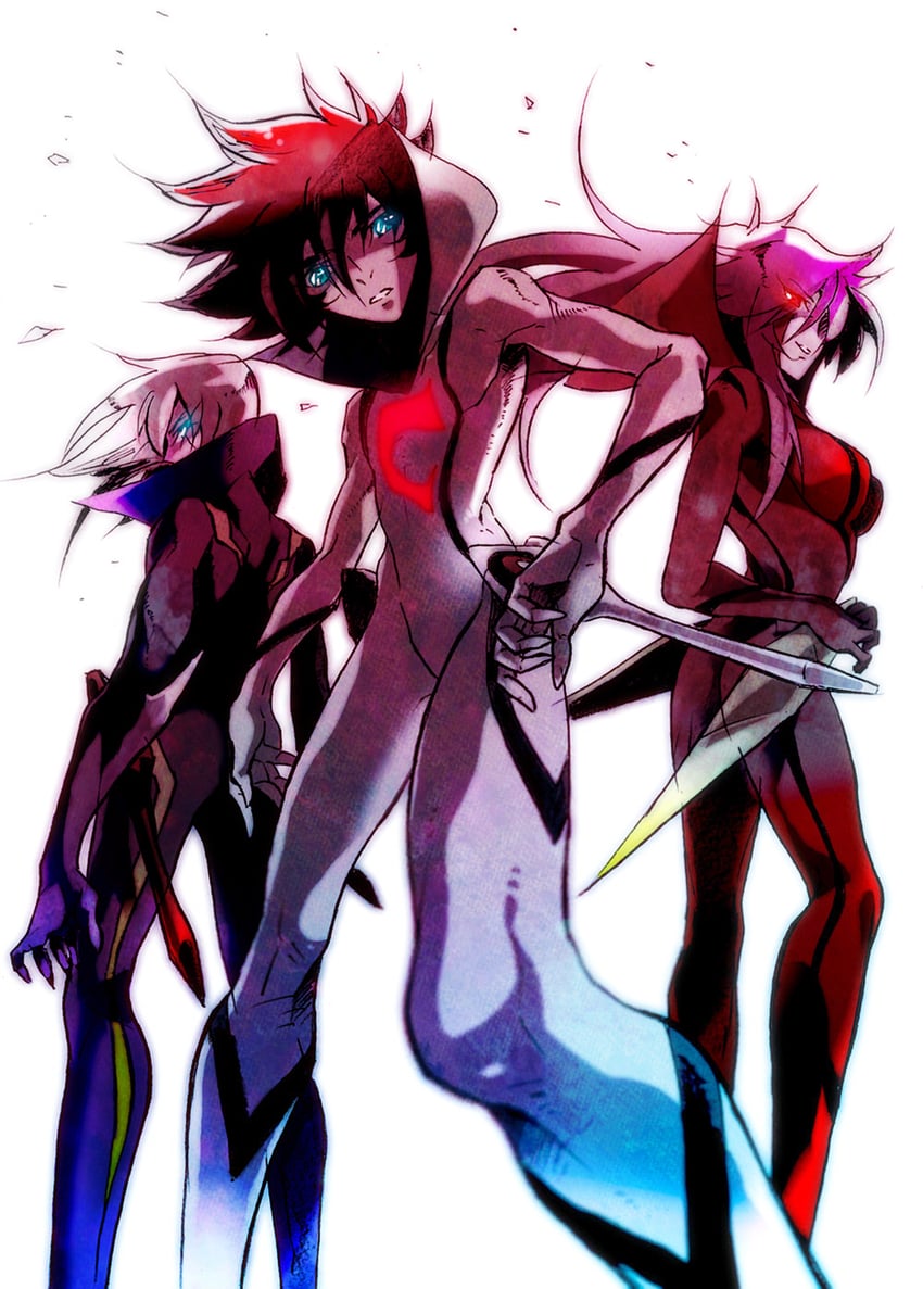 casshern, dio, and leda (casshern and 1 more) drawn by akira-riku