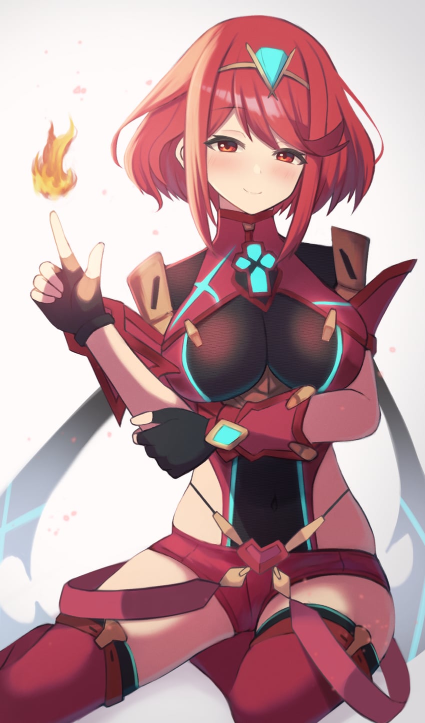 pyra (xenoblade chronicles and 1 more) drawn by sanukiske