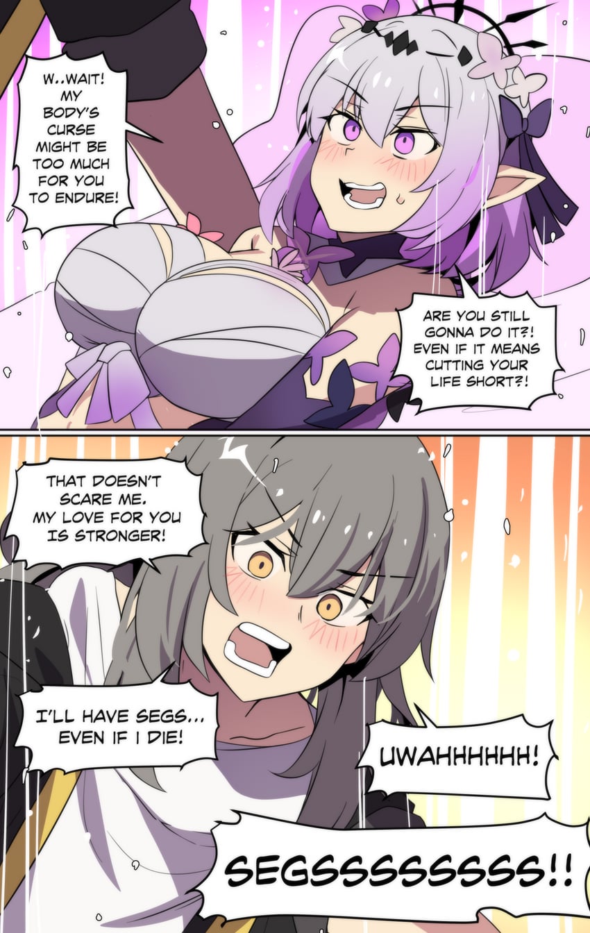 trailblazer, stelle, and castorice (honkai and 1 more) drawn by hinghoi