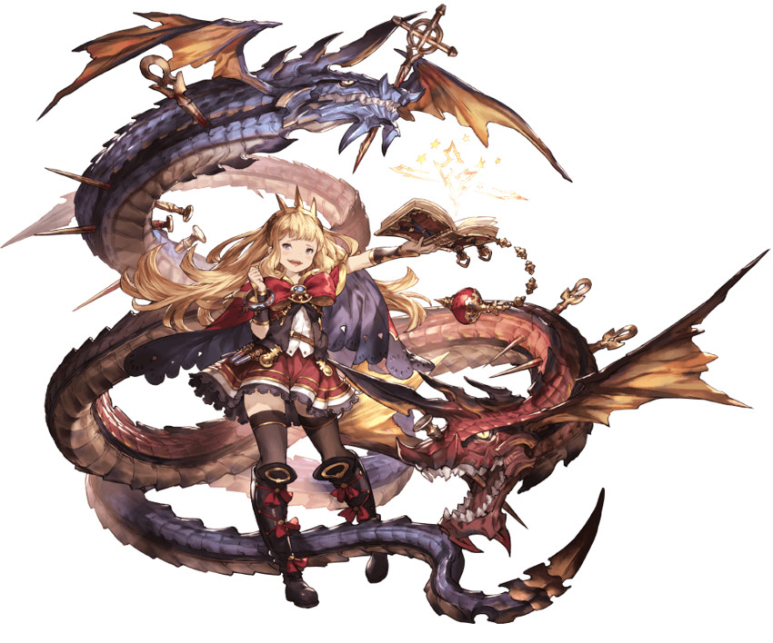 cagliostro and ouroboros (granblue fantasy) drawn by minaba_hideo