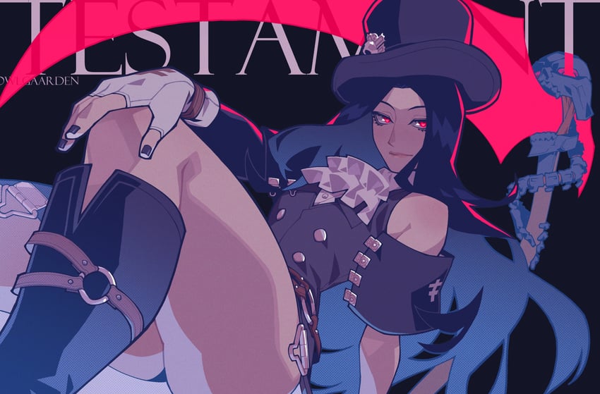 testament (guilty gear and 1 more) drawn by owlgaarden