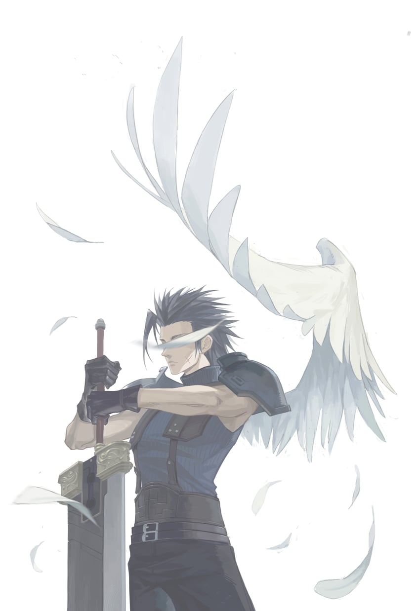 zack fair (final fantasy and 1 more) drawn by dododo_(fightingdodo)