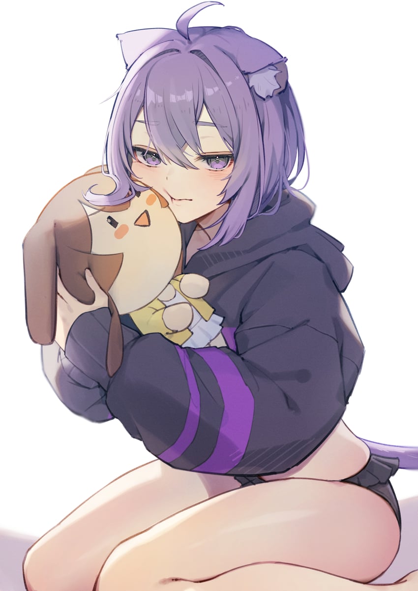 nekomata okayu and inugami korone (hololive) drawn by akuto_(akuto_desu)