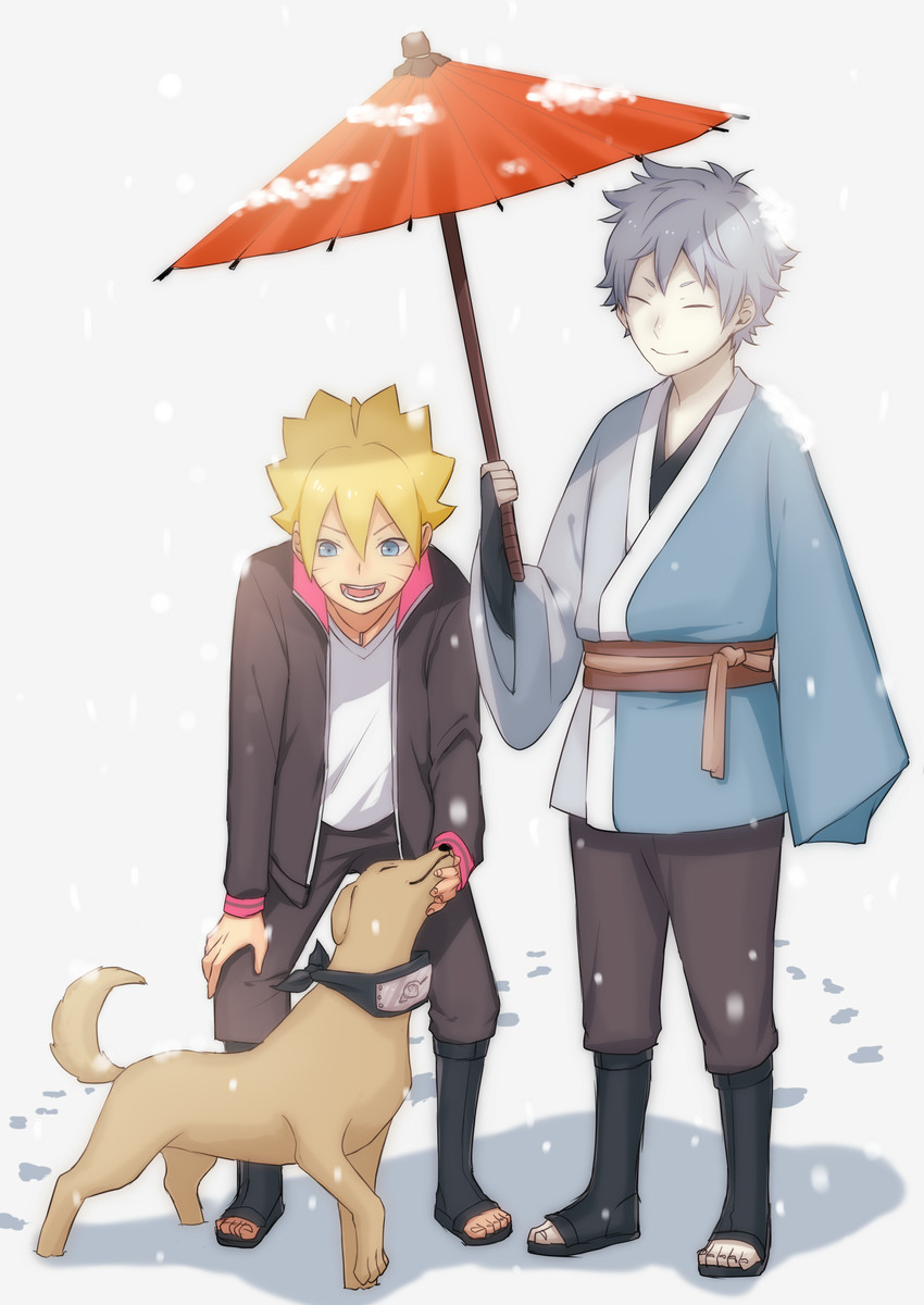 uzumaki boruto and mitsuki (naruto and 2 more) drawn by komedai