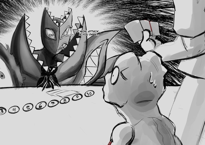 agumon, abbadomon core, and abbadomon (digimon and 1 more) drawn by capri_(letsseecapri)