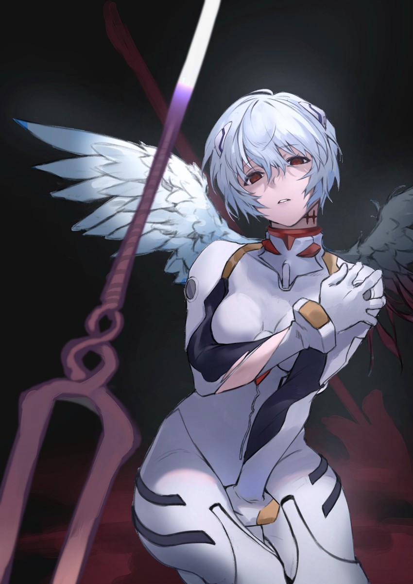 ayanami rei (neon genesis evangelion) drawn by hiro_(hirohiro_gorira)