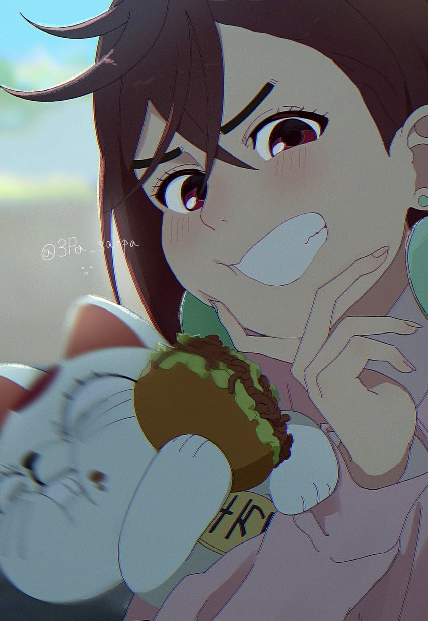 ayase momo and turbo granny (dandadan) drawn by 3pa_sanpa
