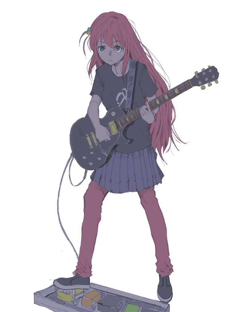 gotoh hitori (bocchi the rock!) drawn by tamaoki_benkyou