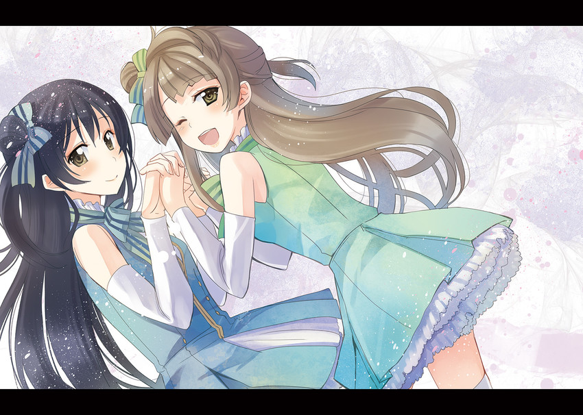 sonoda umi and minami kotori (love live! and 1 more) drawn by naruse_chisato