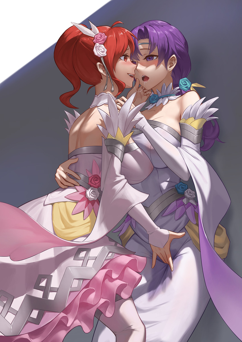 anna and juno (fire emblem and 2 more) drawn by zero_a
